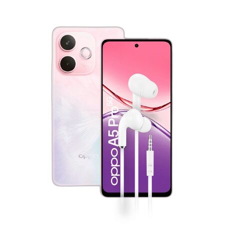 Combo Oppo A5 Pro 5G 8+256GB Pink + Auriculares Dekkin