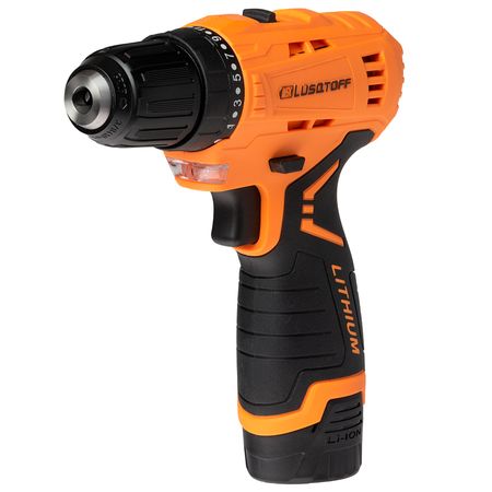 TALADRO ATORNILLADOR INALÁMBRICO-LUSQTOFF 12V CON KIT Y MALETÍN (TAL12-8A)