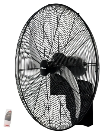 Ventilador De Pared Liliana 32' 2 Aspas Metal Negro 81.28 Cm Negro Plata Metal 2
