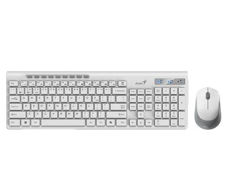Teclado y Mouse Genius SlimStar 8230 AI SP Bluetooth 2.4GHz White