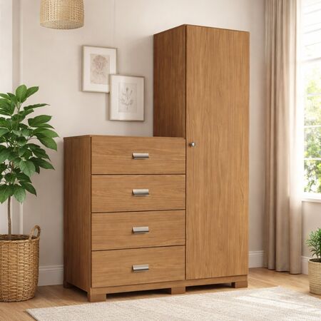 Comoda Estilo Santos Andira Jatoba Marron