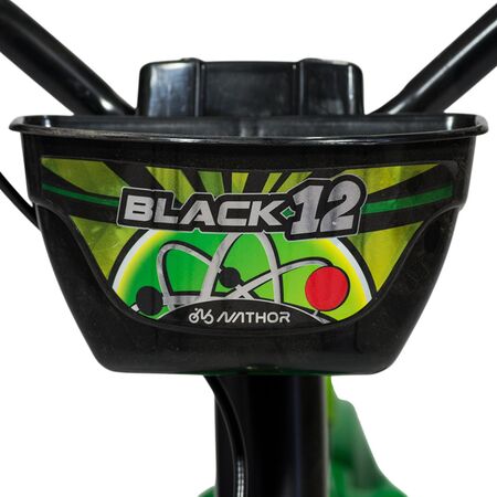 Bicicleta R12 Nathor con cantimplora Negro c/ Verde