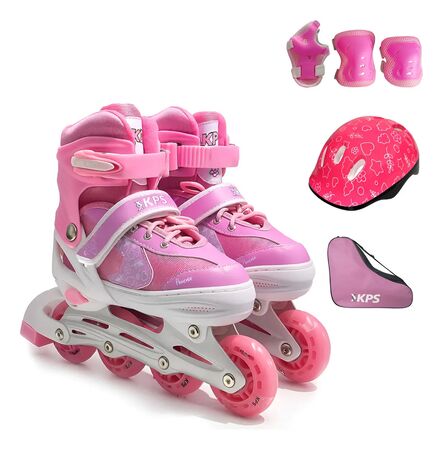 Rollers Phoenix Extensible 3 En 1 + Protecciones + Luz Led 629 S (28-32) S (28-32) Rosa