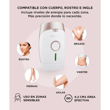 Depiladora Láser Lescolton T002 5 Niveles 36w Filtro UV