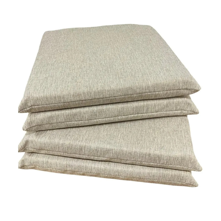 Almohadon para Silla 40x40 Cubresilla Rustico anti desgarro por Unidad Beige