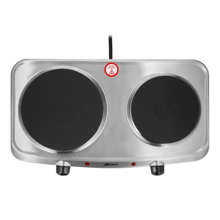 Anafe Electrico Alpaca 2 Hornallas HP202-STEEL