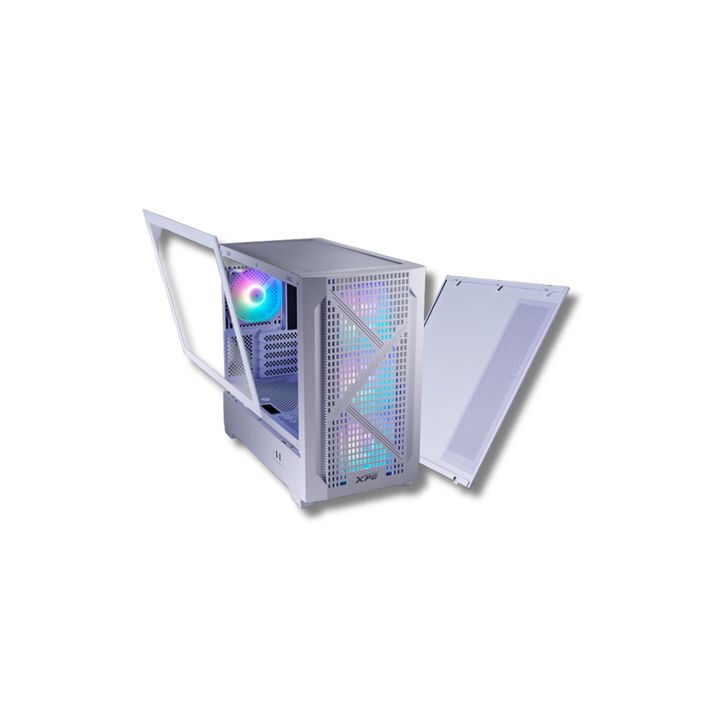 Gabinete XPG LANDER300 Blanco con ARGB y Vidrio Templado Soporte Micro-ATX y Mini-ITX - Vista 2