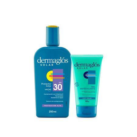 Dermaglos Set Protector Solar Fps 30 + Gel Post Solar