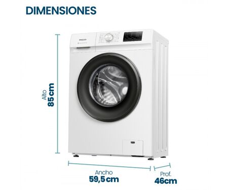 Lavarropas Automático Philco Carga Frontal 6,5kg Blanco