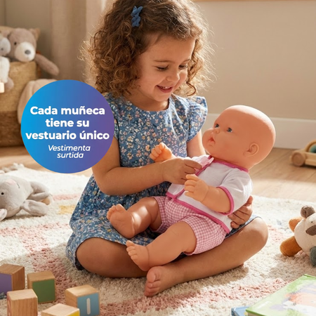 Bebé Cariñito maxi gordito n°5 50cm vestuarios surtidos (697)