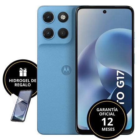 MOTO G17 ROM 256GB RAM 4GB 4G (C:CELESTE NACIONAL)