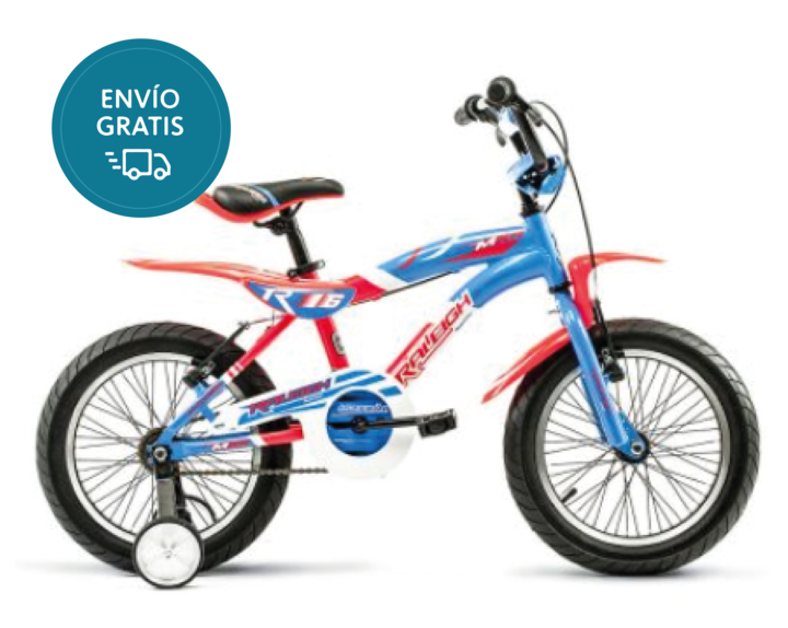 Bicicleta Raleigh MXR16 / Rojo/Azul / Frenos V-Brake / 1Vel. / Cuadro de aluminio / Rodado 16" - Vista 1
