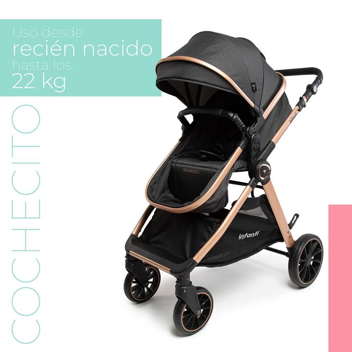 Cochecito Travel System Infanti Romanzo Bronce - Vista 2