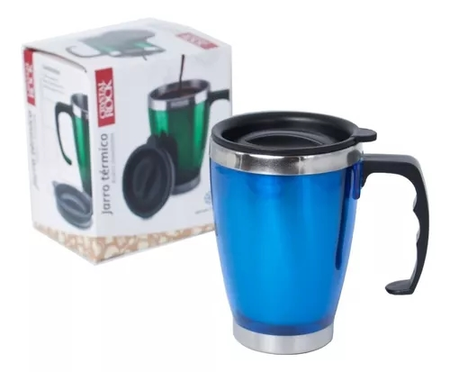 Jarro Vaso Termico Conico Tapa Taza Frio Calor
