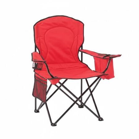 SILLoN PLEGABLE CAMPING STEEL HOME 80X45CM ROJO