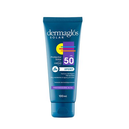 Dermaglos Protector Solar Sport Fps50 Cuerpo Rostro 100ml