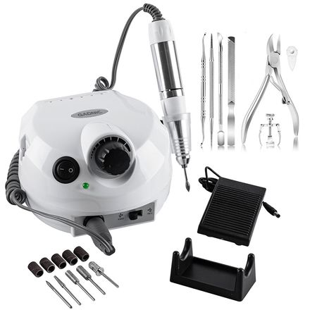 Kit de Manicura Pedicura + Torno Para Uñas Gadnic T202