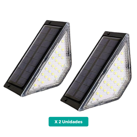 Luces Solares para Escaleras y Deck Exterior LED  - Pack x2 Cálida