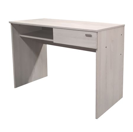 Escritorio Para Pc u Oficina Platinum 100 Cm Gris Andino Con Llave Y Cajón