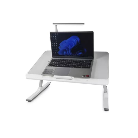 Mesa Plegable Multiuso 60x40x38 Ergonomica Ligera Gris