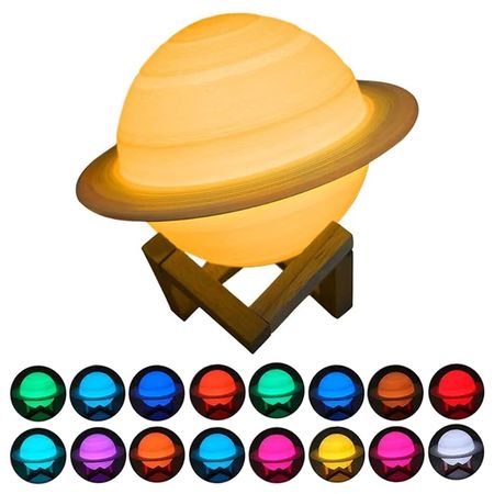 Lámpara de Saturno Gadnic Luz nocturna LED con control remoto