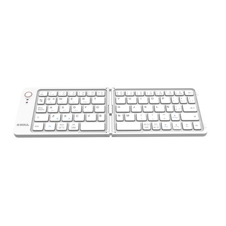 Teclado Inalambrico Soul KBT02 Bluetooth Plegable Blanco