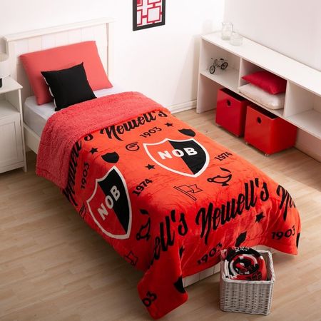 Frazada Coral Borrego Newells 1 1|2 plaza Santa Fe