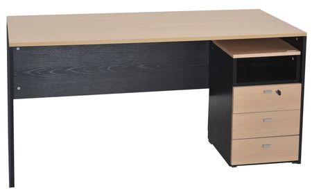 Escritorio Con Cajon Platinum 150 Cm C3 503 Negro