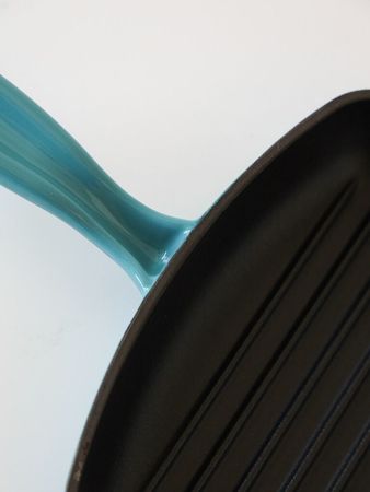  Bifera de hierro fundido enlozado 26 cm celeste Feuer