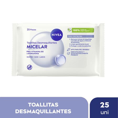 Toallitas Desmaquillantes NIVEA MicellAir para pieles sensibles