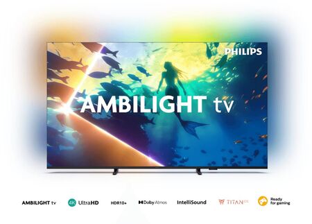 TV LED 4K 65" PHILIPS 65PUD8100/77 - UHD, SMART TV, AMBILIGHT, SO TITAN