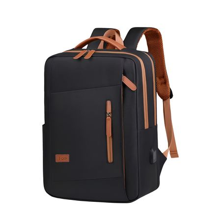 Mochila Ejecutiva Estetica Mujer Porta Notebook Tira Valija USB