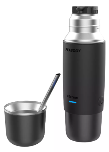 Termo eléctrico Peabody para auto 500ml acero inoxidable - Vista 1