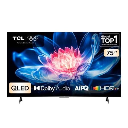 Smart TV TCL 75'' QLED 4K 75T6C Google TV