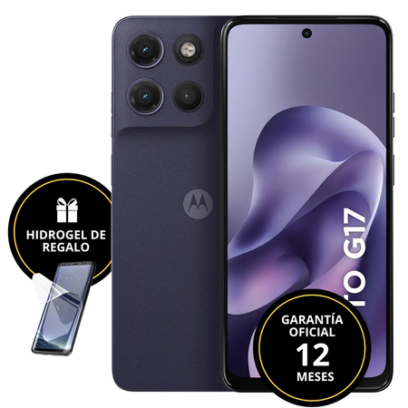 MOTO G17 ROM 128GB RAM 4GB 4G (C:ARANDANO NACIONAL)