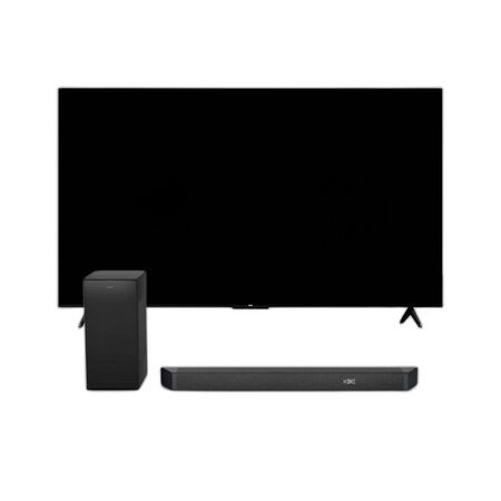 Combo Smart TV RCA 55" QLED 4K HDR Google TV + Barra Philips 240W