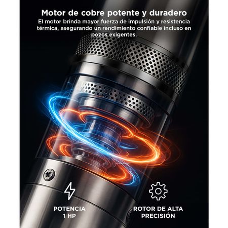 Bomba Sumergible Gadnic Pozo Napa 72 mts 