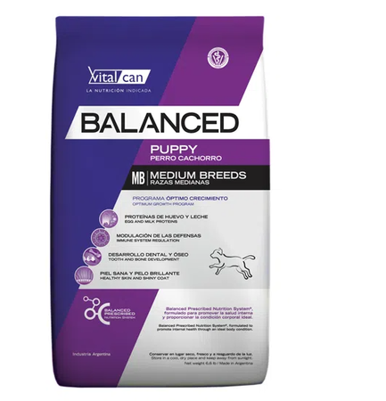 Balanced junior medium x 20 Kg