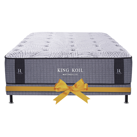 Promo Colchon King Koil Lexington 2 Plazas y media 140x190 Resortes y Espuma Visco Inteligente + Sommier de Regalo