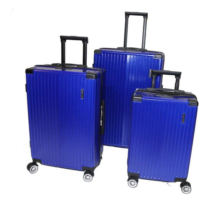 Set X 3 Valijas North Tiger Policarbonato Pc+abs C/4 Ruedas - Vista 1