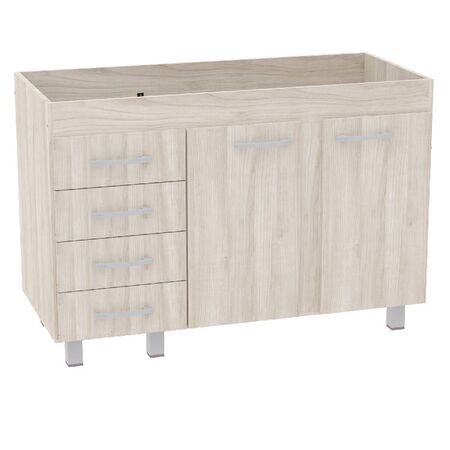 BAJOMESADA ORLANDI AB 632 PREMIUM - ABEDUL, 2 PUERTAS, 4 CAJONES