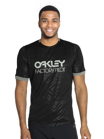 Remera Oakley Pipeline Hombre Ciclismo Negro