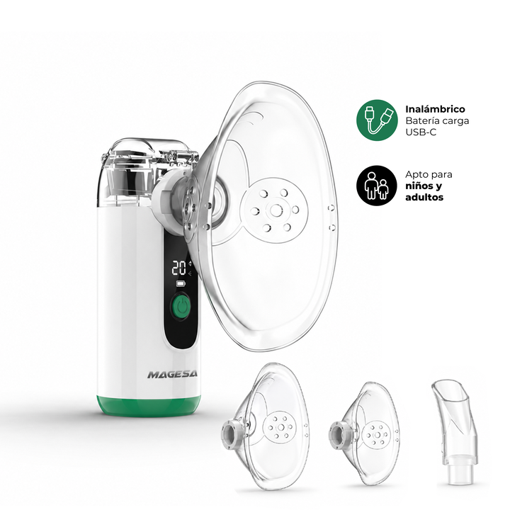 Nebulizador Ultrasonico Mesh Portatil Adultos Niños Magesa MY133 - Vista 3