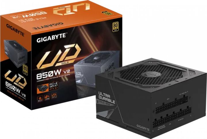 Fuente Gamer Gigabyte 850W 80 Gold Modular PG5 V2 - Vista 1