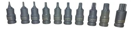 Juego Tubos Torx Ruhlmann 1/2 Pulgada Alto Impacto Corto