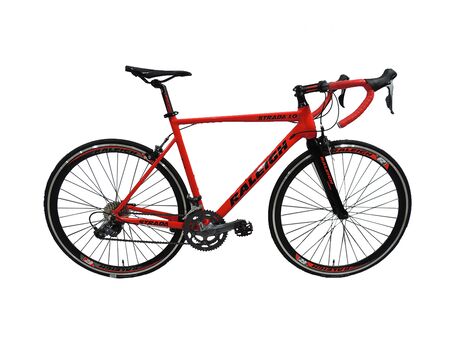 Bicicleta de Ruta Raleigh Strada 1.0 - Talle 57"-L - Rojo - Cuadro de aluminio - 2x8 vel. - Shimano Claris - 700x25c