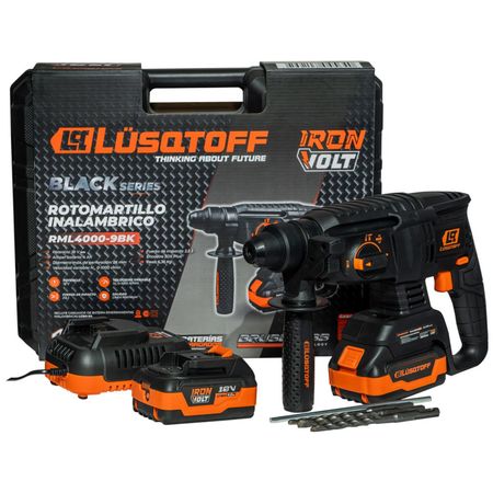 Rotomartillo Inalámbrico 18v Lusqtoff RML4000-9BK 2 Baterías