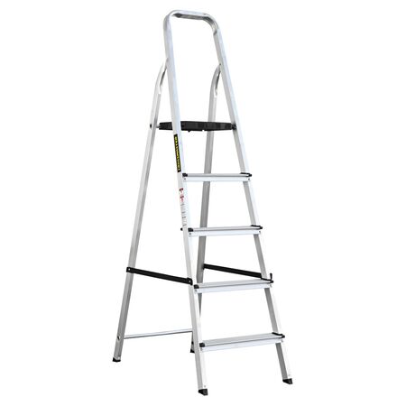 Escaleta Aluminio Crossmaster Domestica 5 Esc - 162Cm
