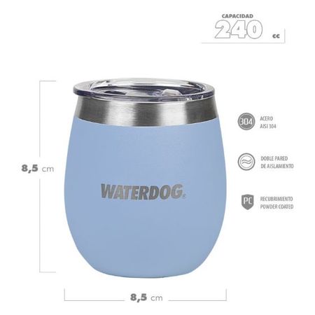 Vaso Mate Termico Waterdog 240 cc  Acero Inox Color Lavanda