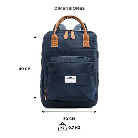 Mochila Azul South Port by Gadnic Elegante Para Notebook 
